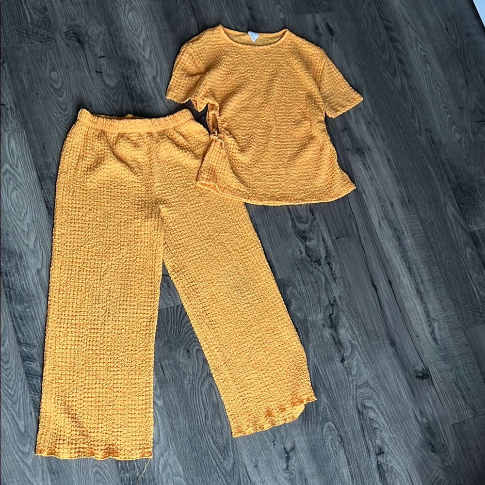 Zara Girls | Yellow Two-Piece Set